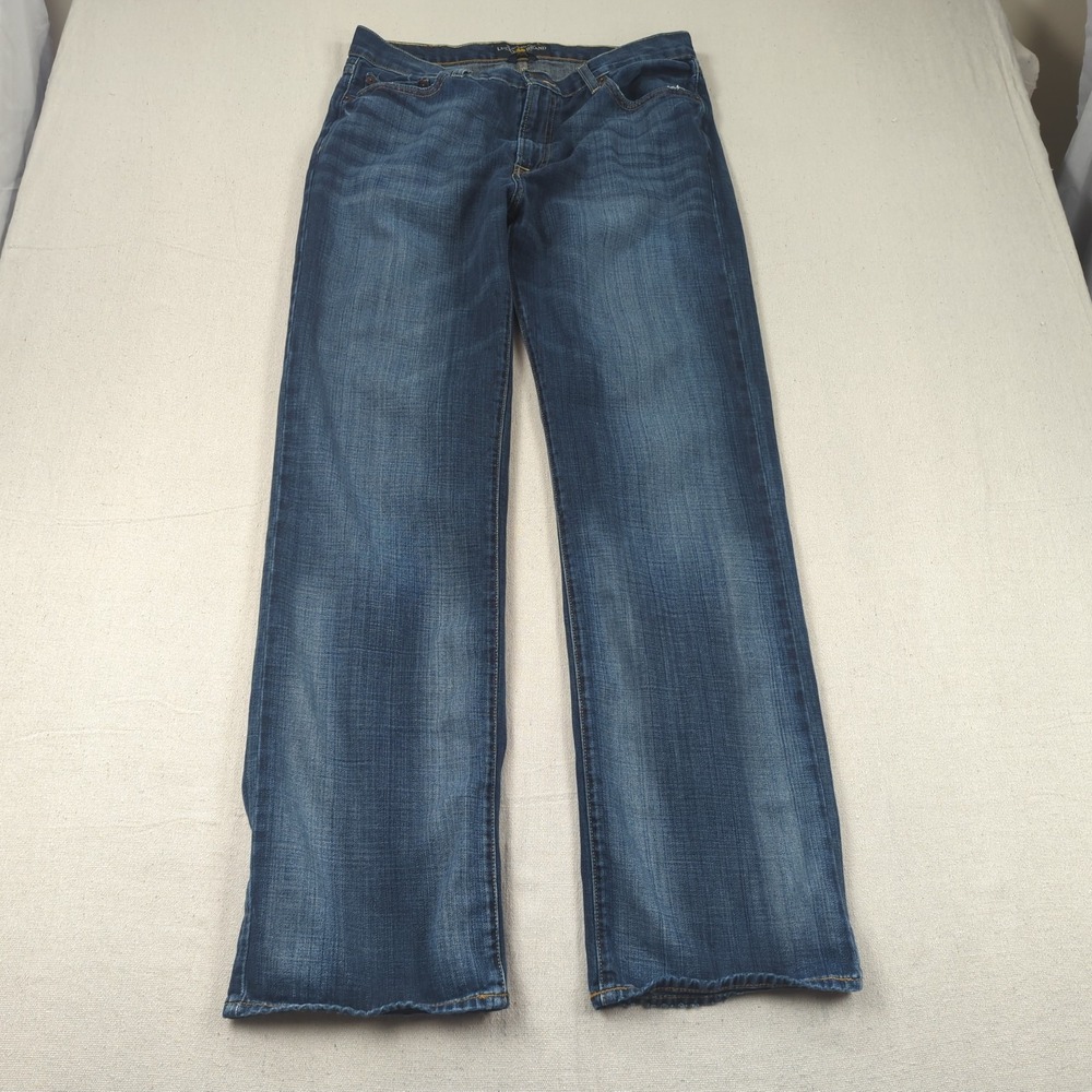 Lucky Brand Jeans Mens 34x34 Blue 361 Vintage Straight Faded Casual